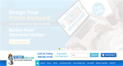 Desktop Screenshot of burtonpools.com